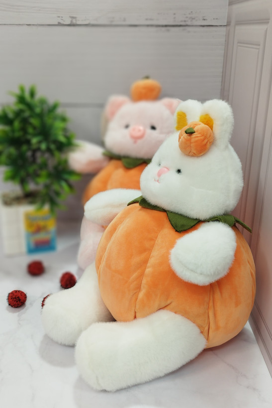 عروسک خرگوش کدویی