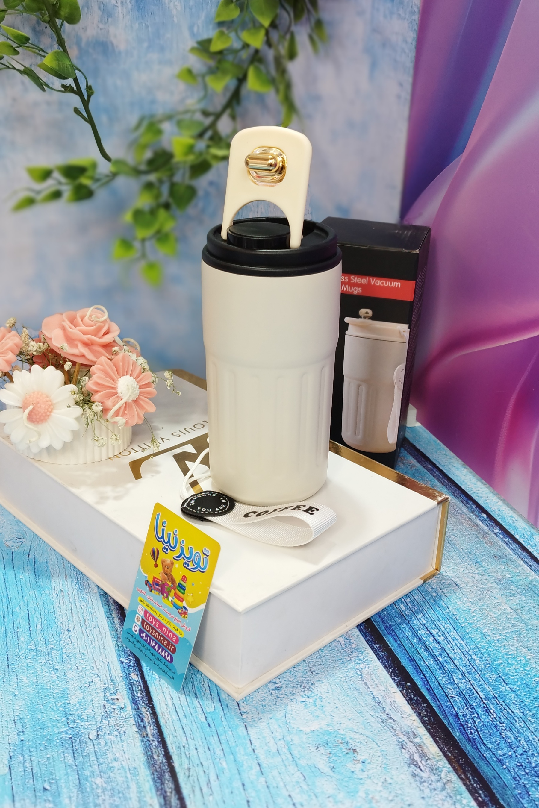 تراول ماگ درجه دار داخل استیل خارجی