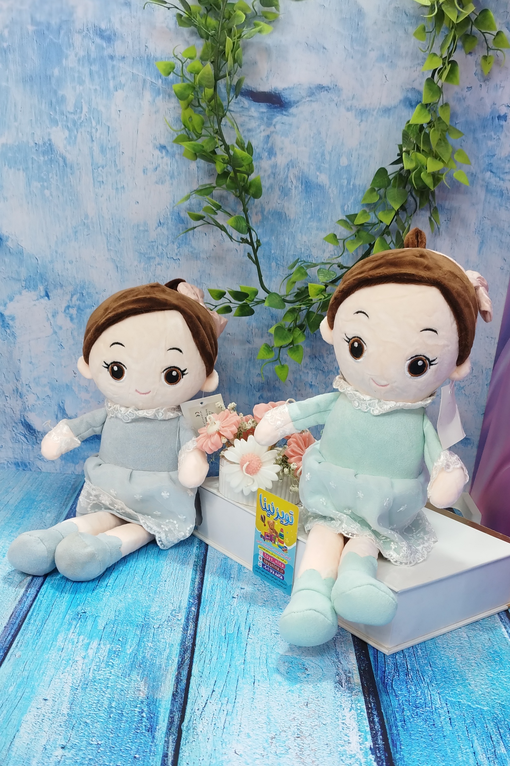 عروسک دختر مدل شیک پوش مو اسبی اورجینال 40سانت