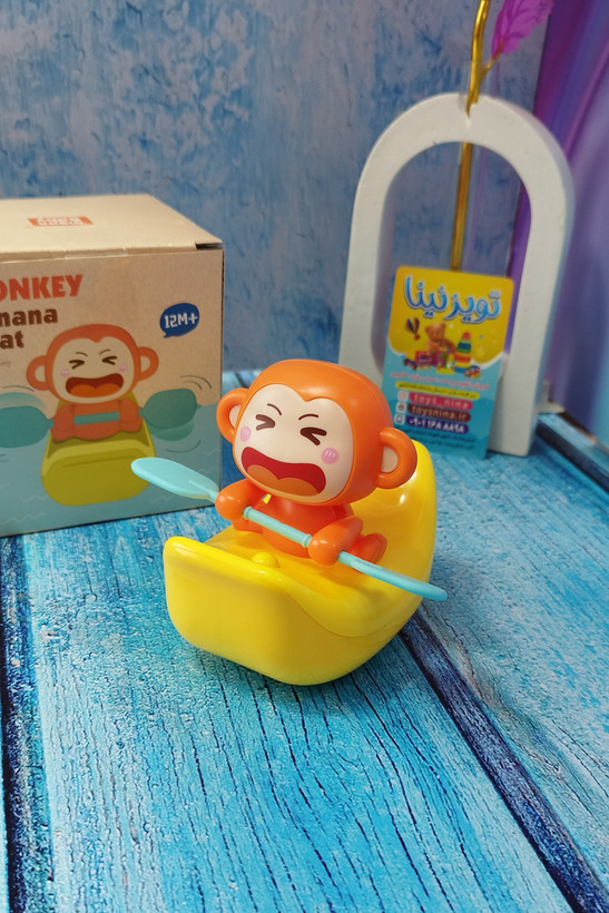 اسباب بازی میمون پارو زن حمام باتری خور برند INGBABYG