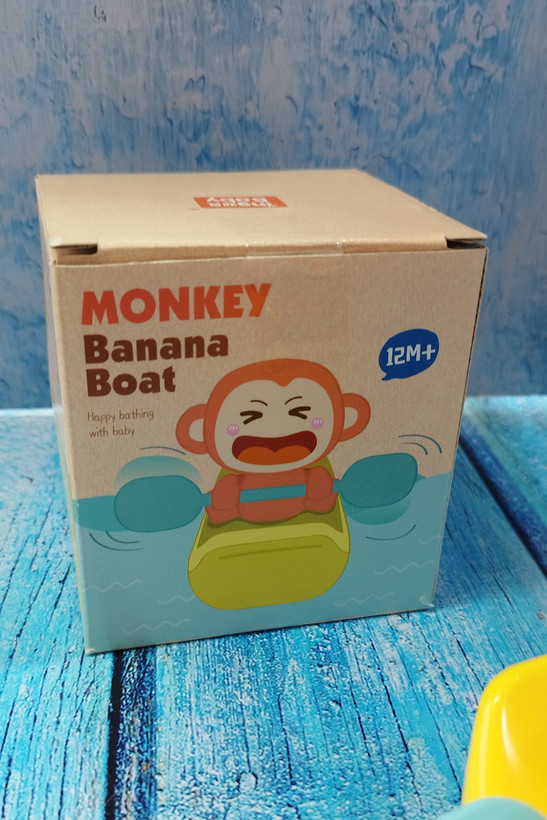 اسباب بازی میمون پارو زن حمام باتری خور برند INGBABYG