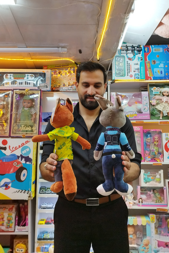 عروسک خرگوش و روباه زوتوپیا اورجینال 40 سانت