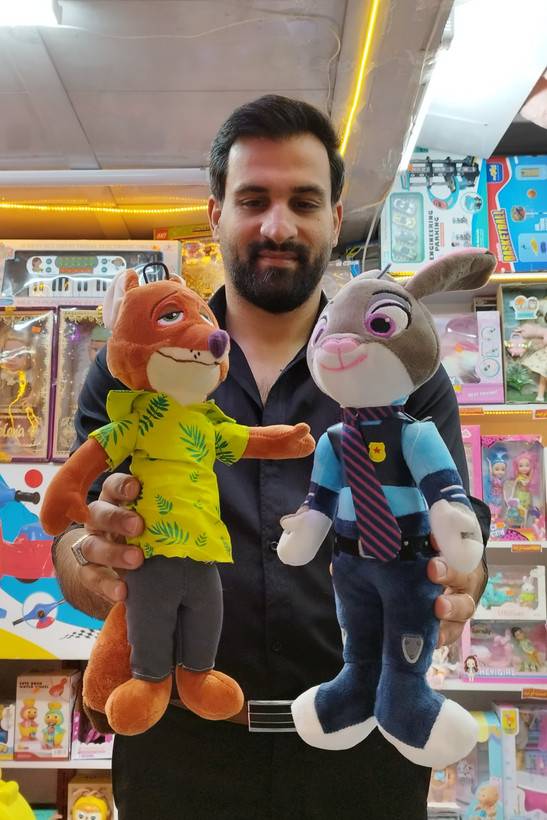 عروسک خرگوش و روباه زوتوپیا اورجینال 40 سانت