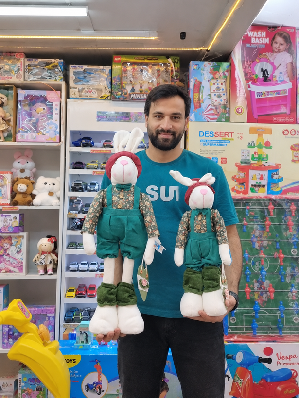 عروسک خرگوش ایستاده اورجینال برندELY SIUM