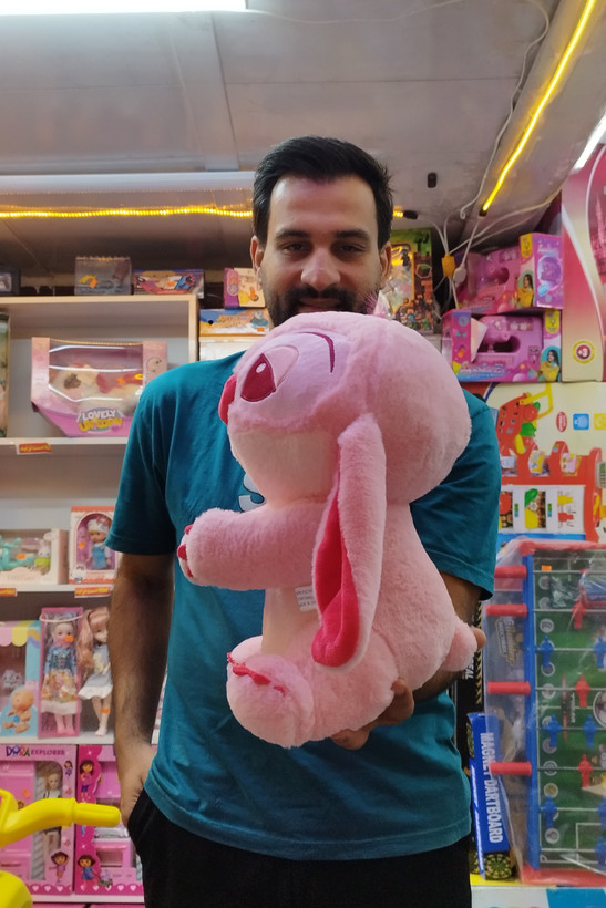 عروسک استیج صورتی ( آنجل ) اورجینال 40 سانت